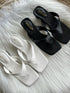 Solid Colour Open Toe Sandals
